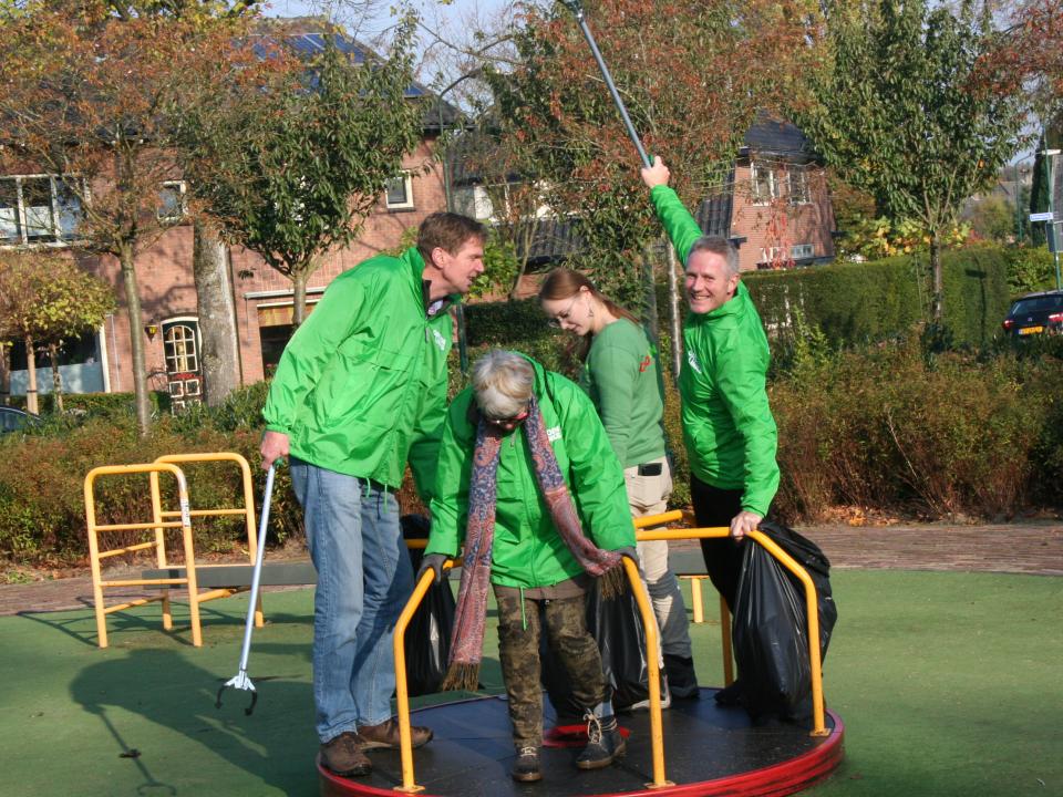 Opruimactie tegen zwerfvuil, GroenLinks Soest