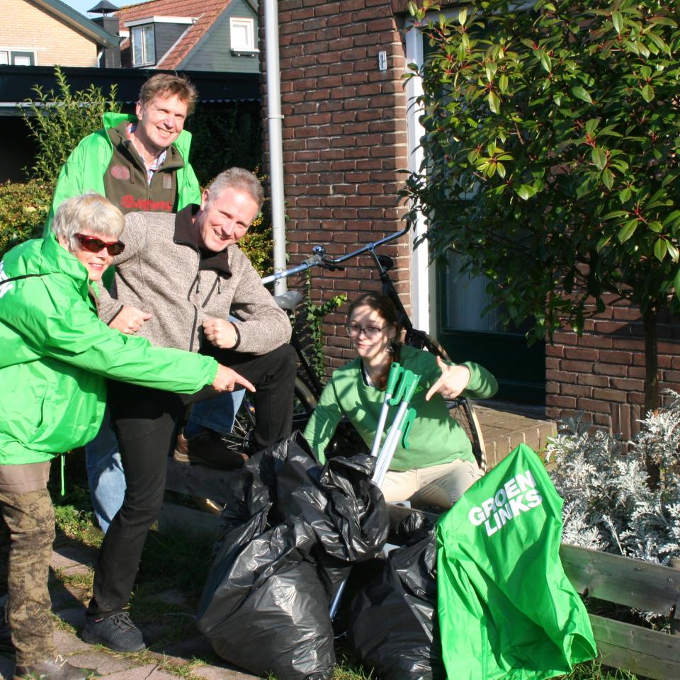 Opruimactie Zwerfvuil door GroenLinks Soest